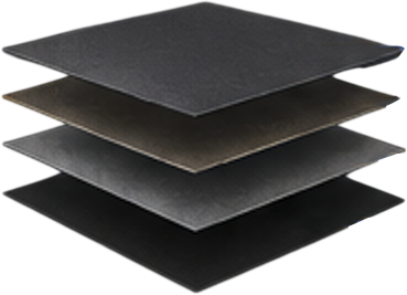 Faraday Shielding Material Decomposition Layers Layout